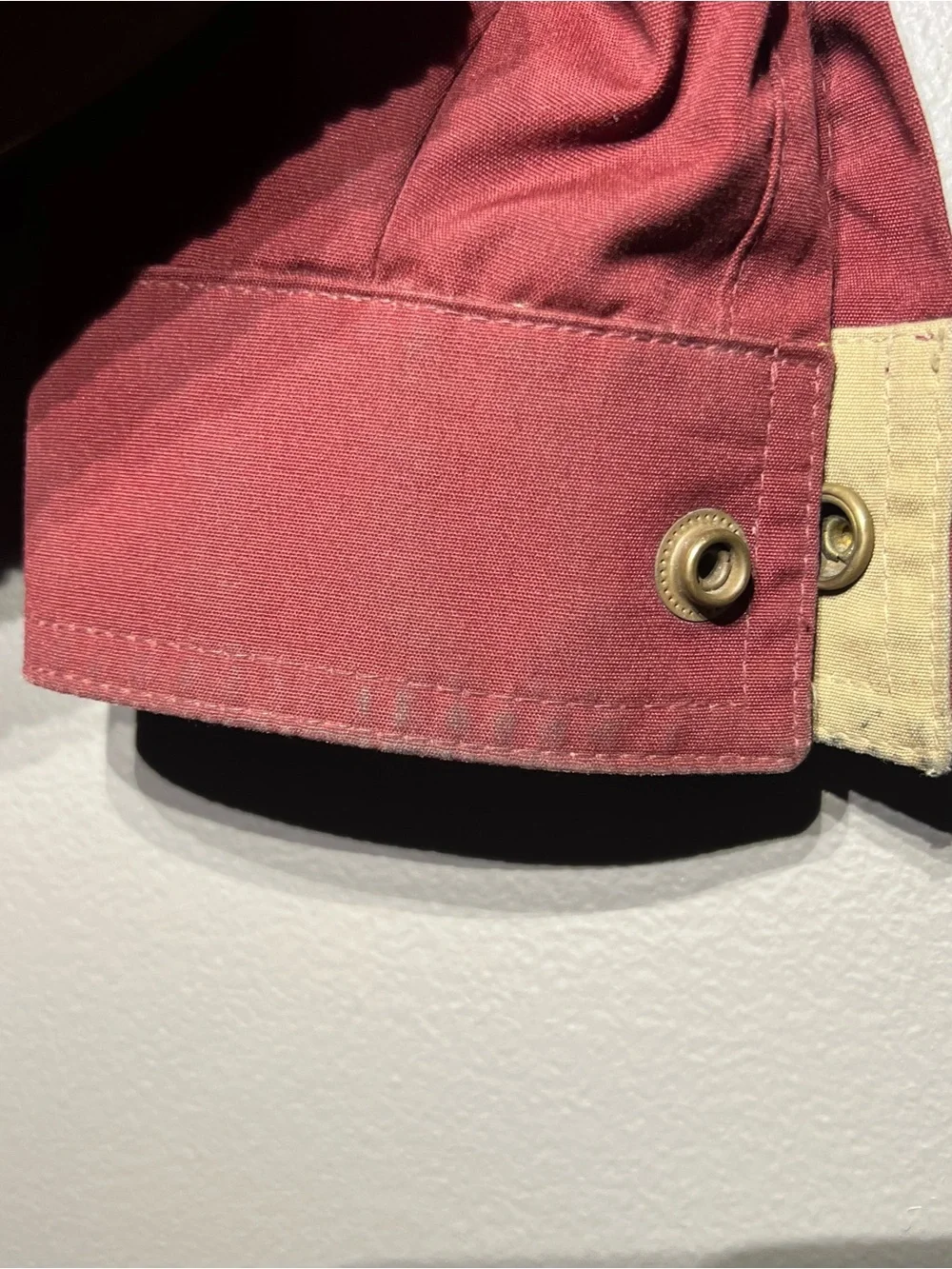 London Fog Men's Rust-Red Bomber Jacket with Tan Lining and hood